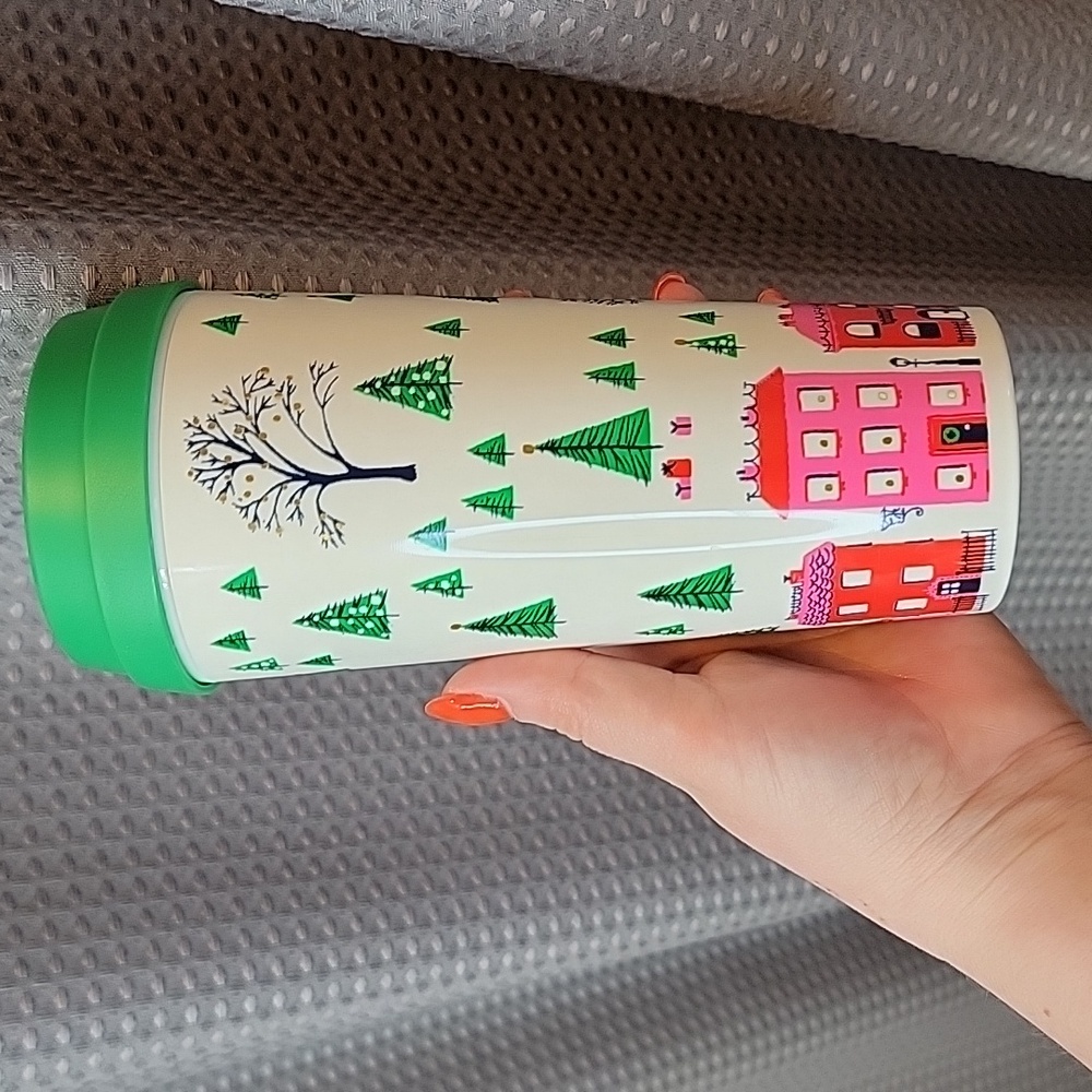 NWOT Kate Spade New York 16 Ounce Holiday Insulated Thermal Holiday Travel Mug - Picture 3 of 7